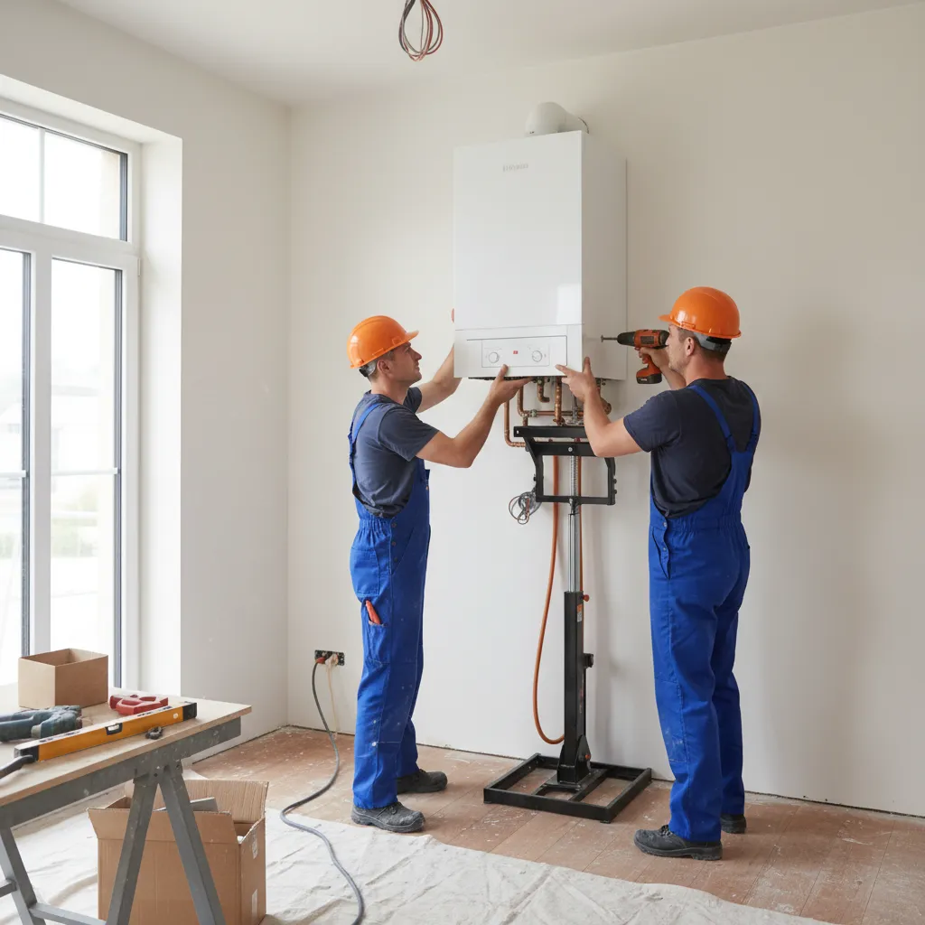 Boiler installation in an Ashley home